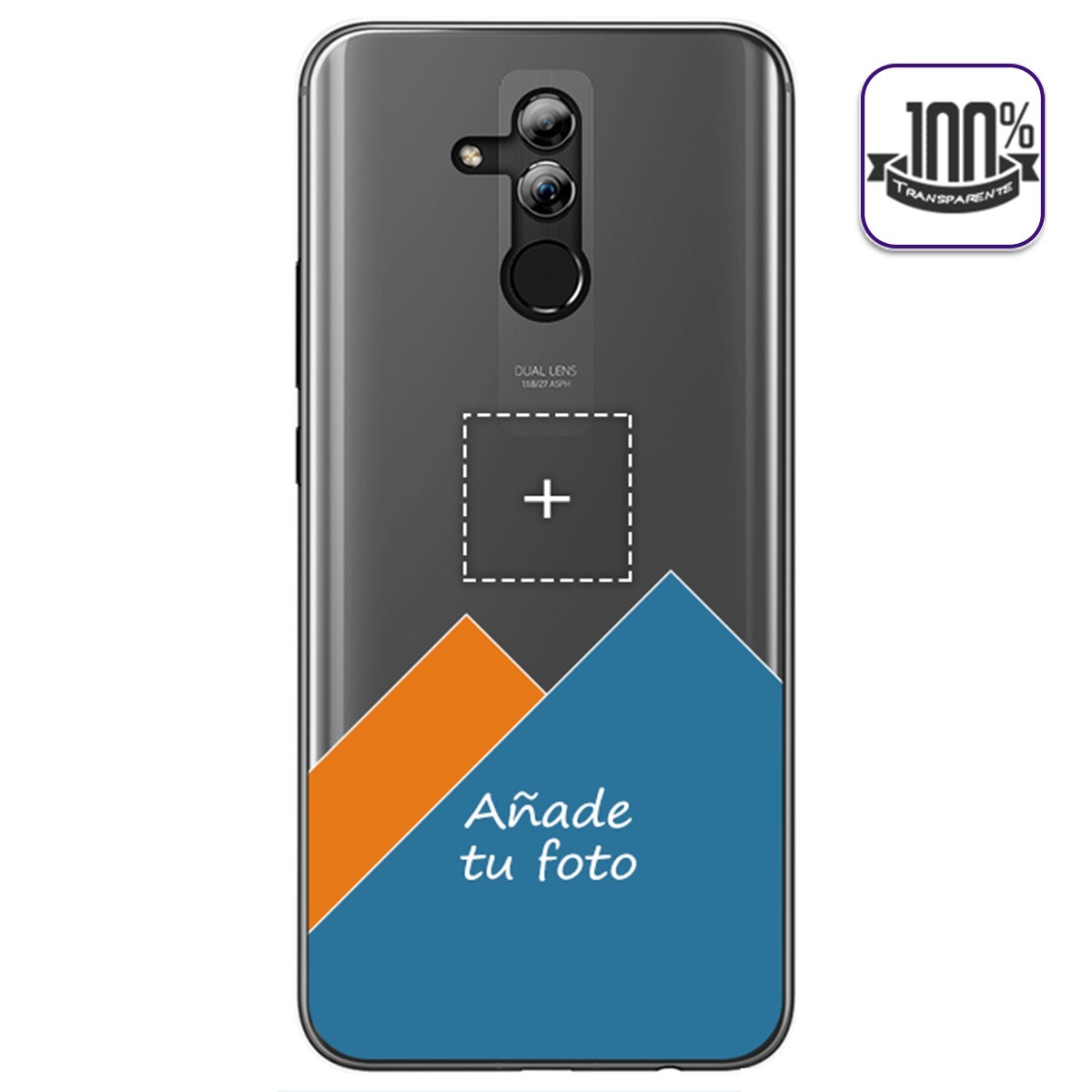 Personaliza tu Funda Gel 100% Transparente con tu Fotografia para Huawei Mate 20 Lite dibujo personalizada