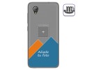 Personaliza tu Funda Gel 100% Transparente con tu Fotografia para Alcatel 1 2019 dibujo personalizada