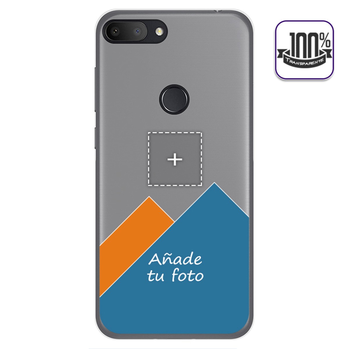 Personaliza tu Funda Gel 100% Transparente con tu Fotografia para Alcatel 1S 2019 dibujo personalizada