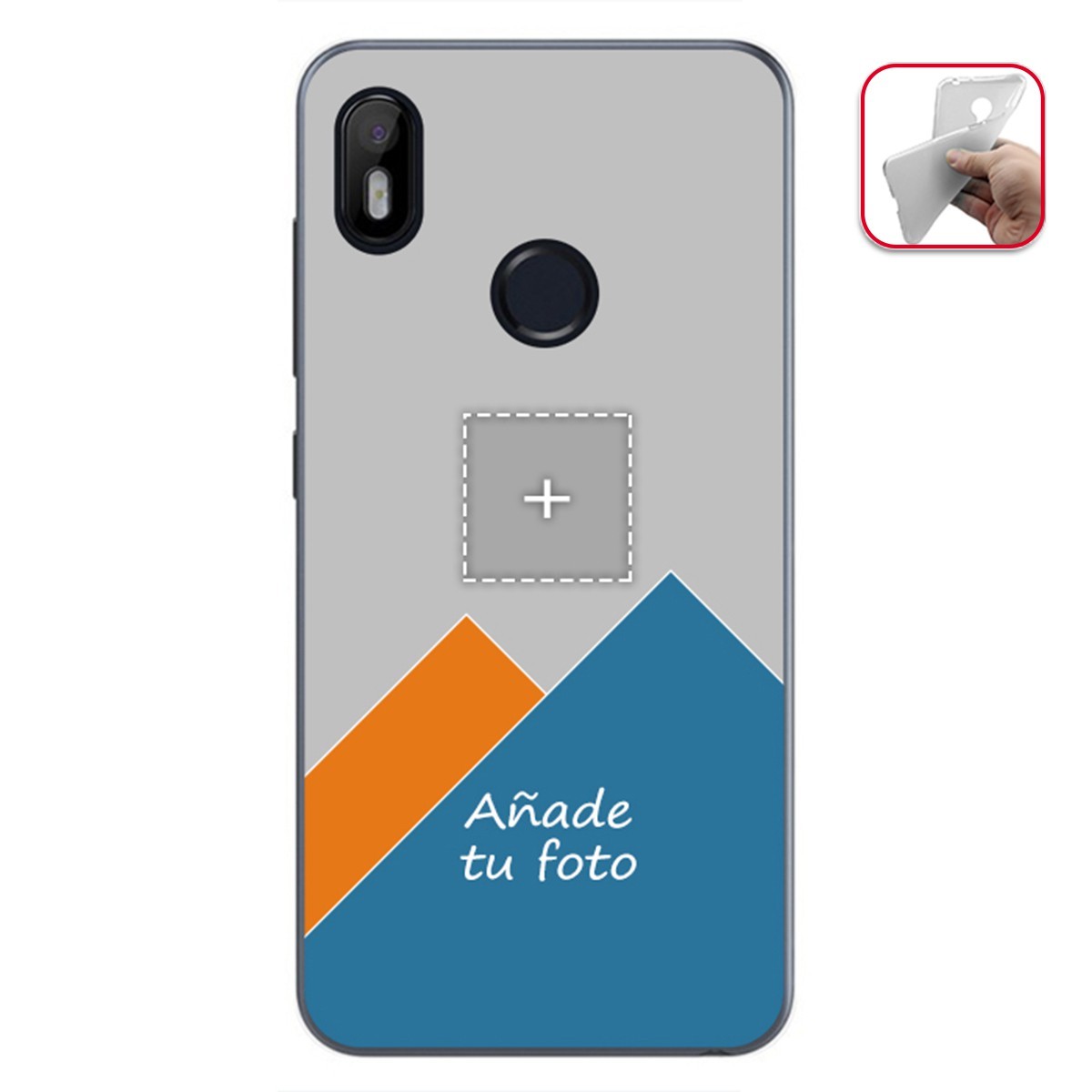 Personaliza tu Funda Gel Mate con tu Fotografia para Bq Aquaris C dibujo personalizada
