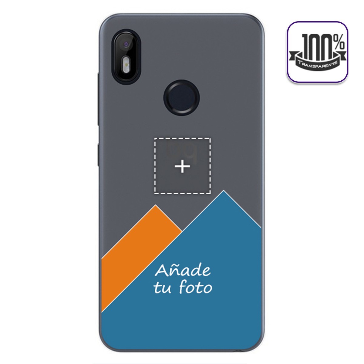Personaliza tu Funda Gel 100% Transparente con tu Fotografia para Bq Aquaris C dibujo personalizada