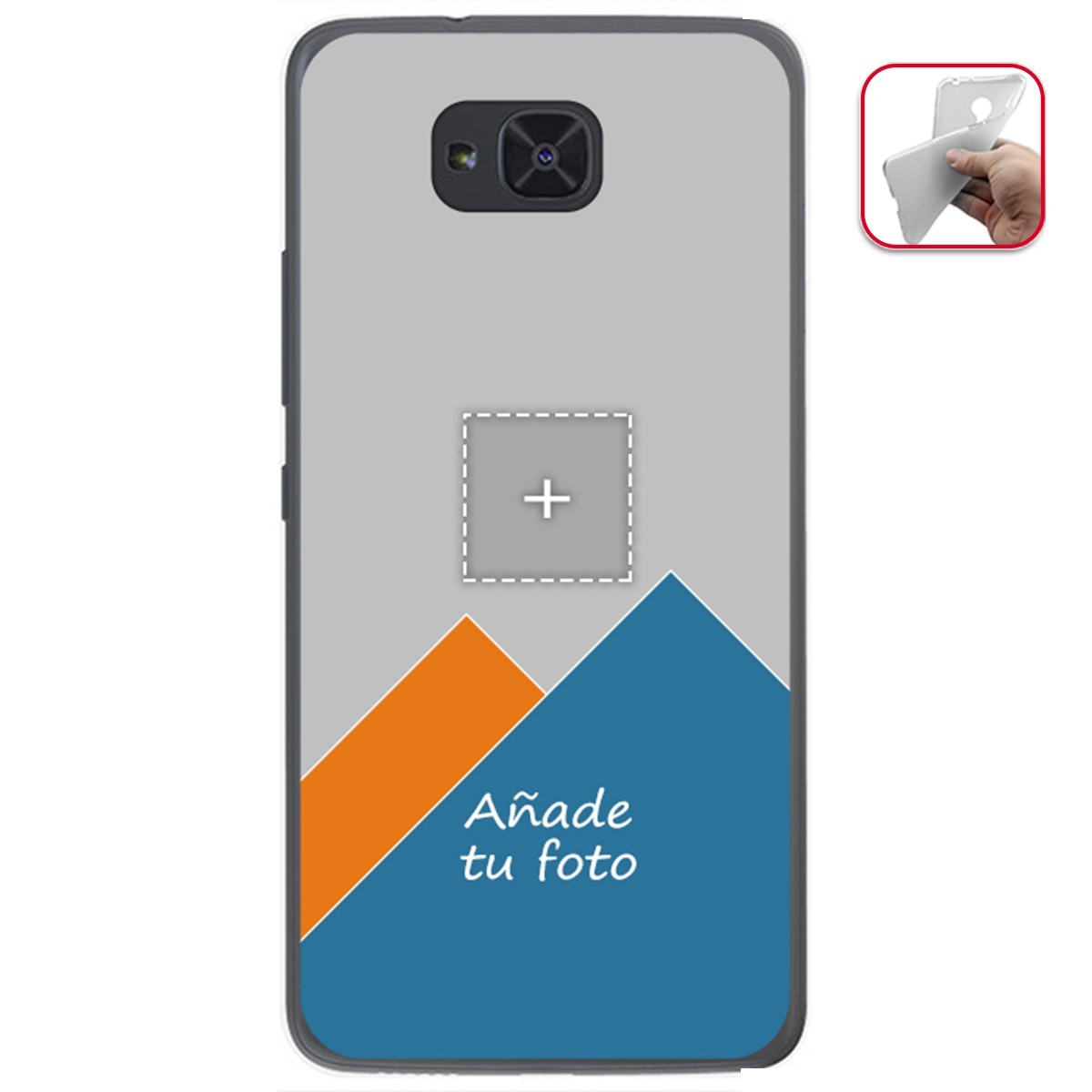 Personaliza tu Funda Gel Mate con tu Fotografia para Bq Aquaris U2 / U2 Lite dibujo personalizada