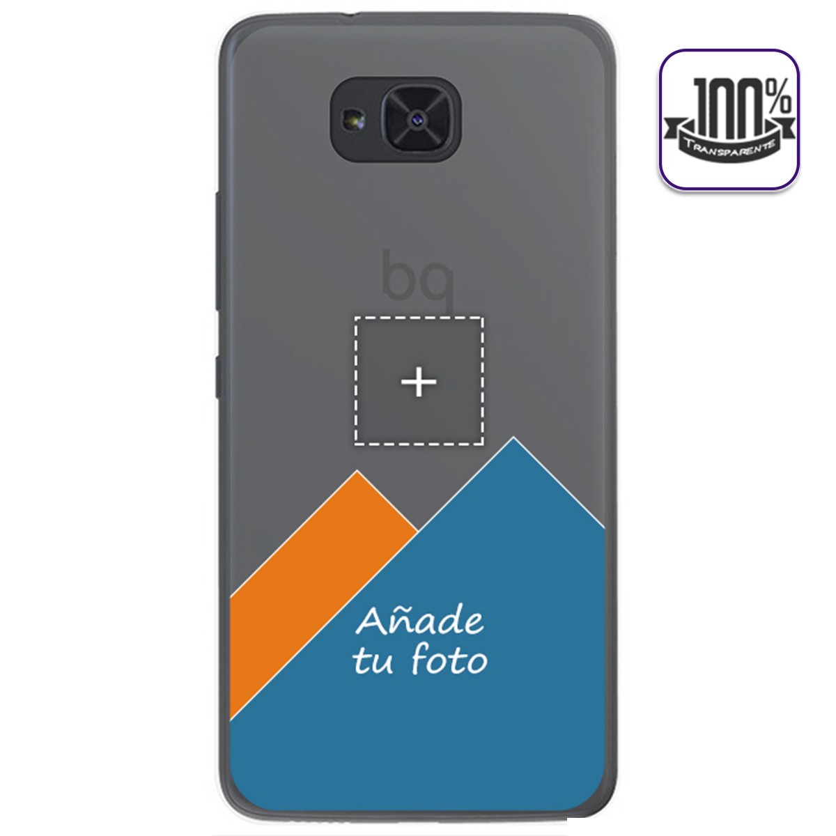 Personaliza tu Funda Gel 100% Transparente con tu Fotografia para Bq Aquaris U2 / U2 Lite dibujo personalizada