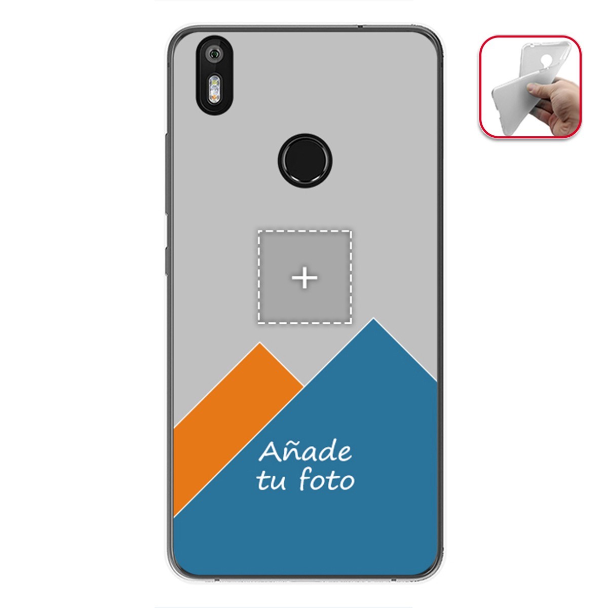 Personaliza tu Funda Gel Mate con tu Fotografia para Bq Aquaris X / X Pro dibujo personalizada