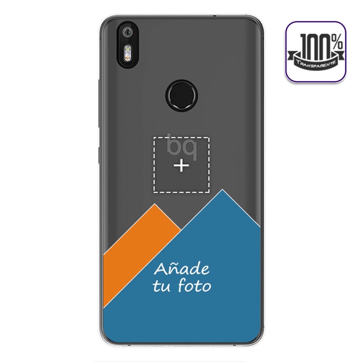 Personaliza tu Funda Gel 100% Transparente con tu Fotografia para Bq Aquaris X / X Pro dibujo personalizada