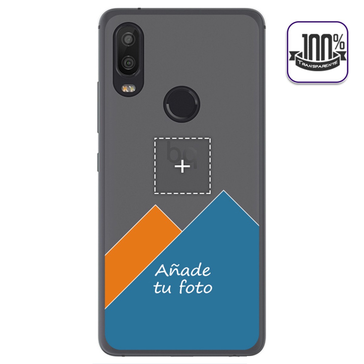 Personaliza tu Funda Gel 100% Transparente con tu Fotografia para Bq Aquaris X2 / X2 Pro dibujo personalizada