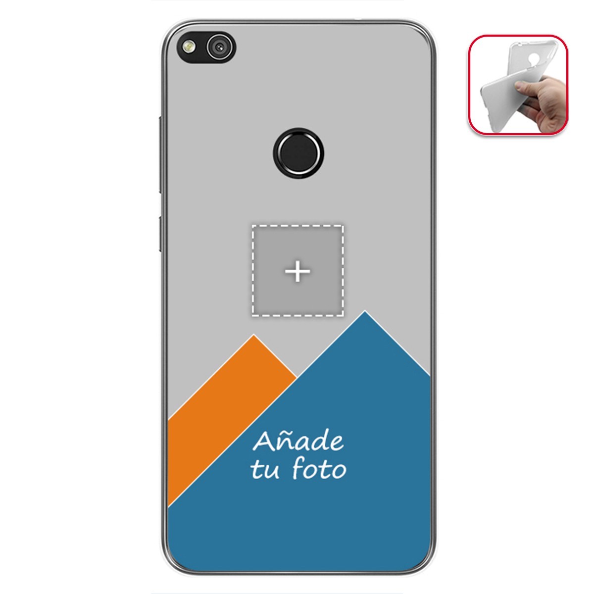 Personaliza tu Funda Gel Mate con tu Fotografia para Huawei P8 Lite 2017 dibujo personalizada
