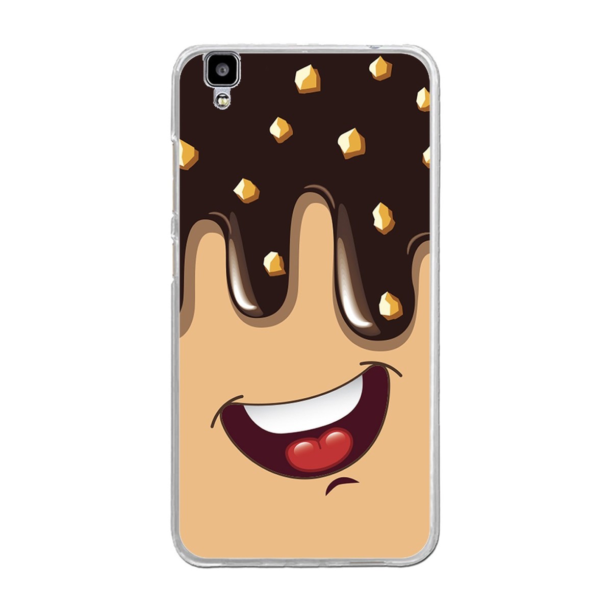 Funda Gel Tpu para Bluboo Maya 5.5" Diseño Helado Chocolate Dibujos