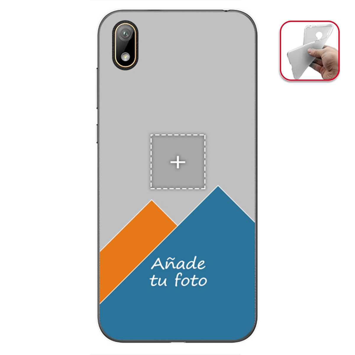 Personaliza tu Funda Gel Mate con tu Fotografia para Huawei Y5 2019 dibujo personalizada