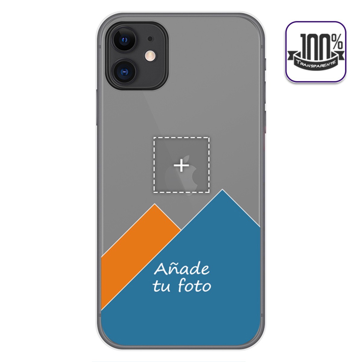 Personaliza tu Funda Gel 100% Transparente con tu Fotografia para Iphone 11 (6.1) dibujo personalizada