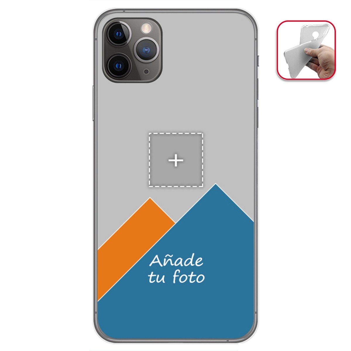 Personaliza tu Funda Gel Mate con tu Fotografia para Iphone 11 Pro (5.8) dibujo personalizada