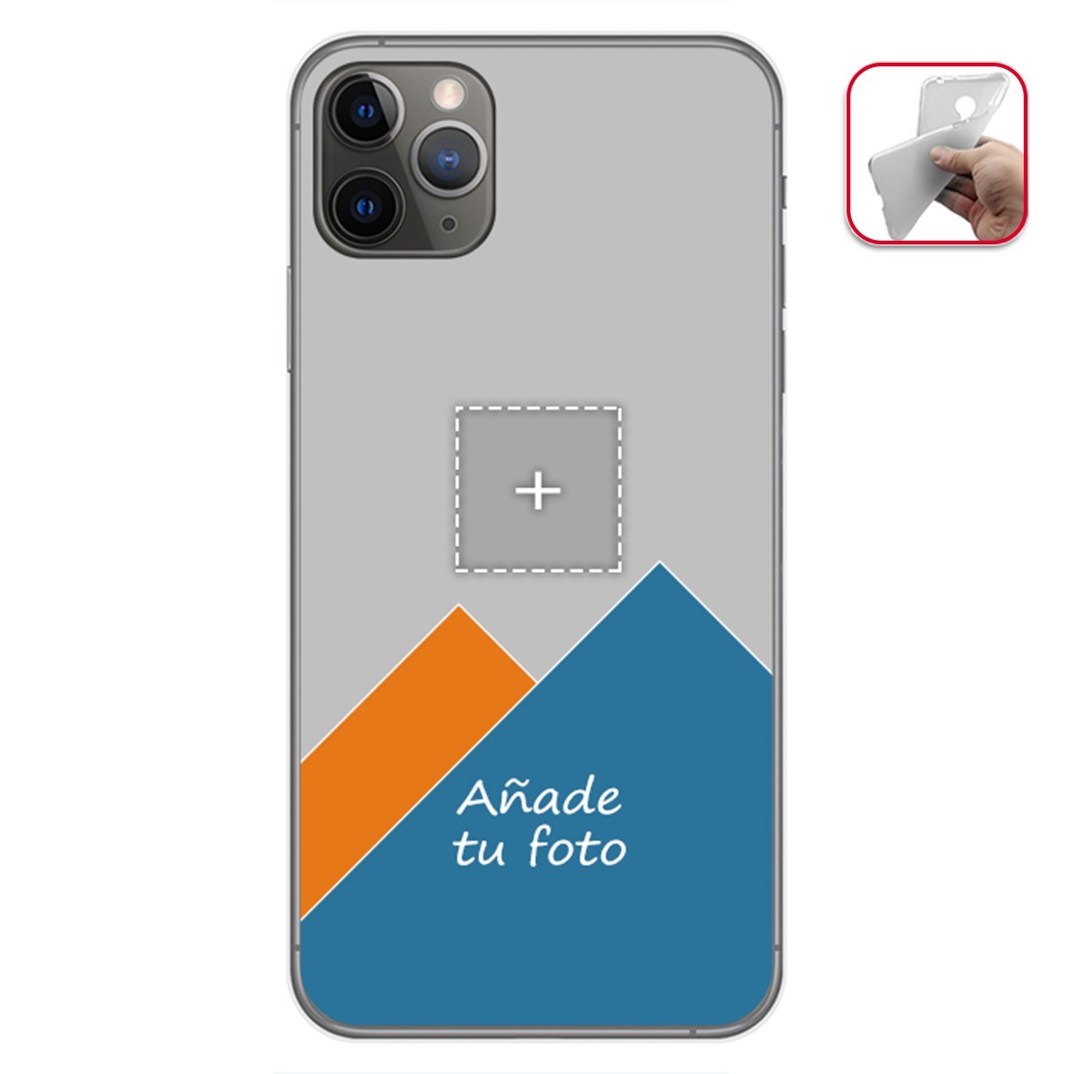 Personaliza tu Funda Gel Mate con tu Fotografia para Iphone 11 Pro Max (6.5) dibujo personalizada