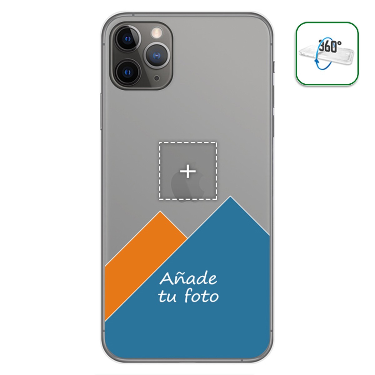 Personaliza tu Funda Pc + Tpu 360 con tu Fotografia para Iphone 11 Pro Max (6.5) dibujo personalizada