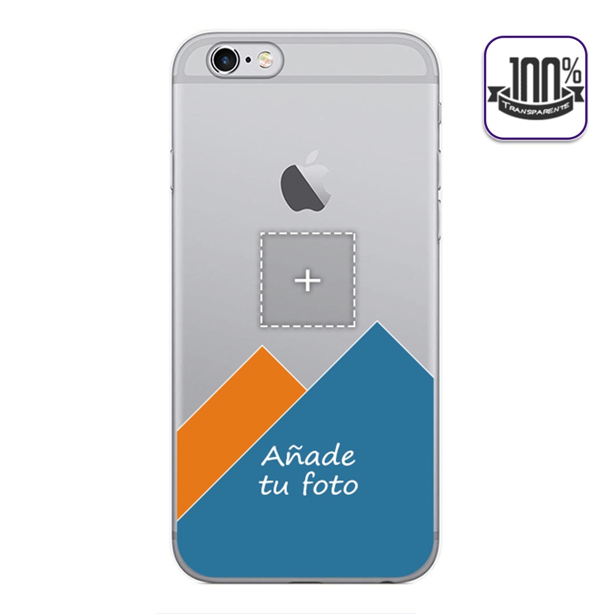 Personaliza tu Funda Gel 100% Transparente con tu Fotografia para Iphone 6 / 6S dibujo personalizada