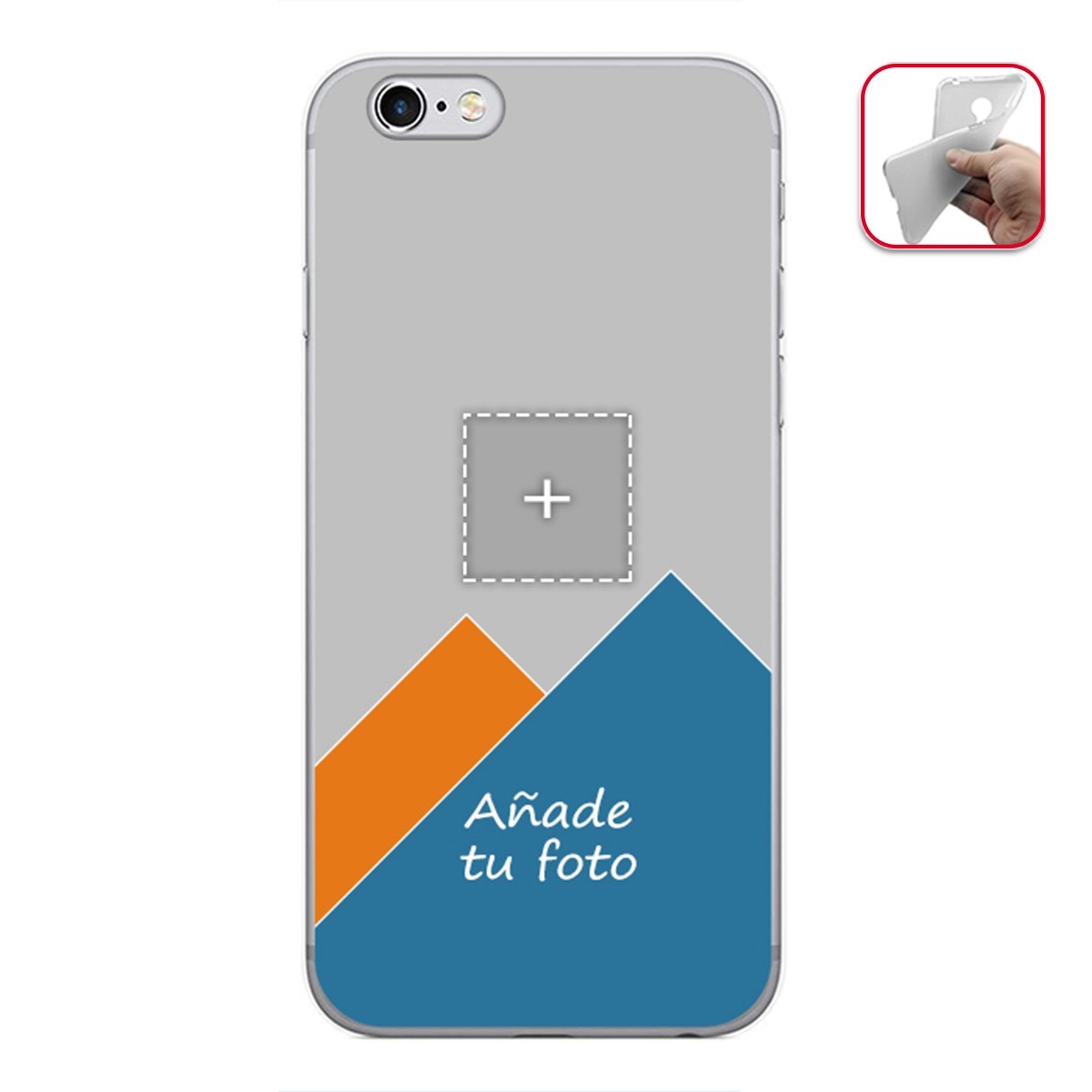 Personaliza tu Funda Gel Mate con tu Fotografia para Iphone 6 Plus / 6S Plus dibujo personalizada