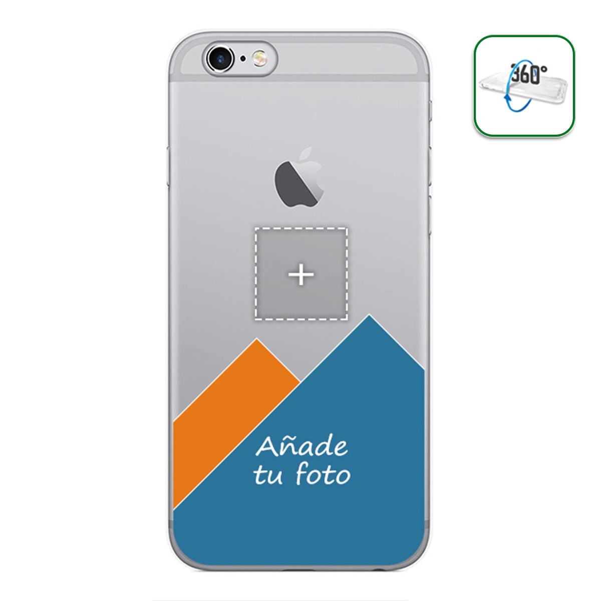 Personaliza tu Funda Pc + Tpu 360 con tu Fotografia para Iphone 6 Plus / 6S Plus dibujo personalizada