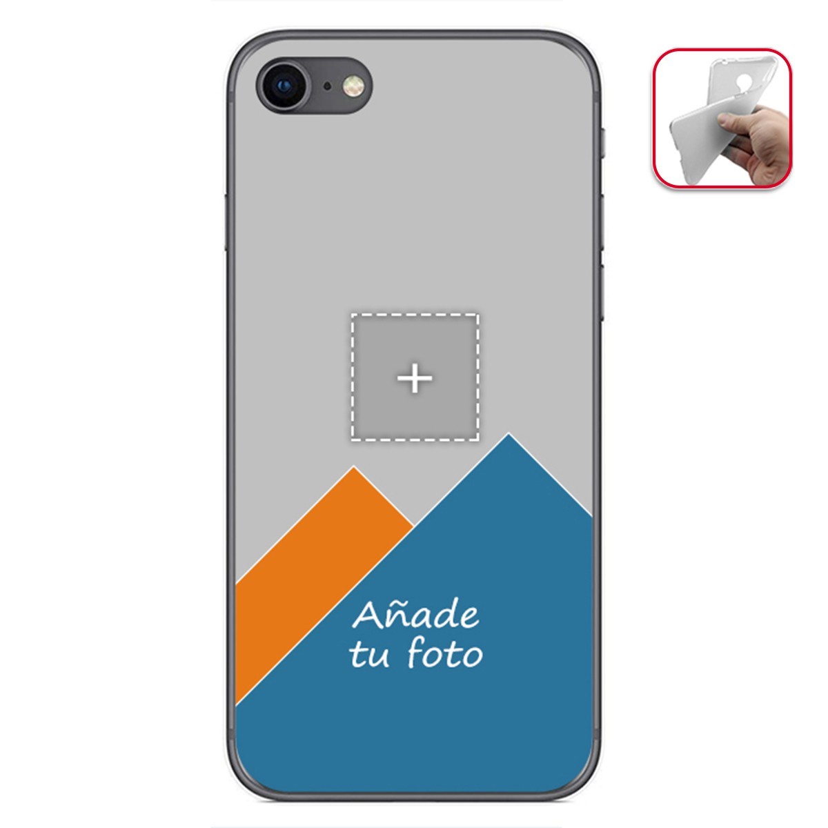 Personaliza tu Funda Gel Mate con tu Fotografia para Iphone 7/8 dibujo personalizada