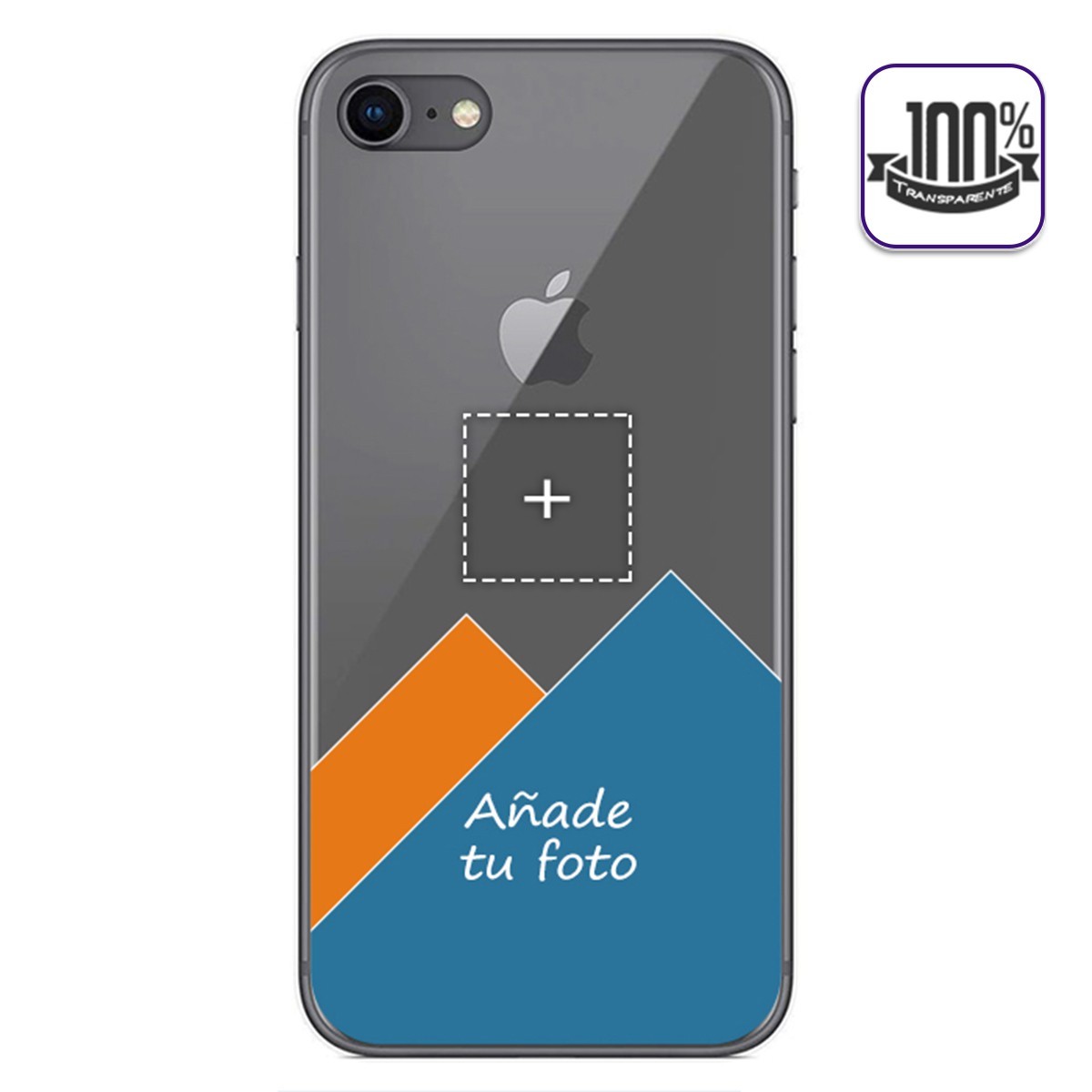Personaliza tu Funda Gel 100% Transparente con tu Fotografia para Iphone 7/8 dibujo personalizada