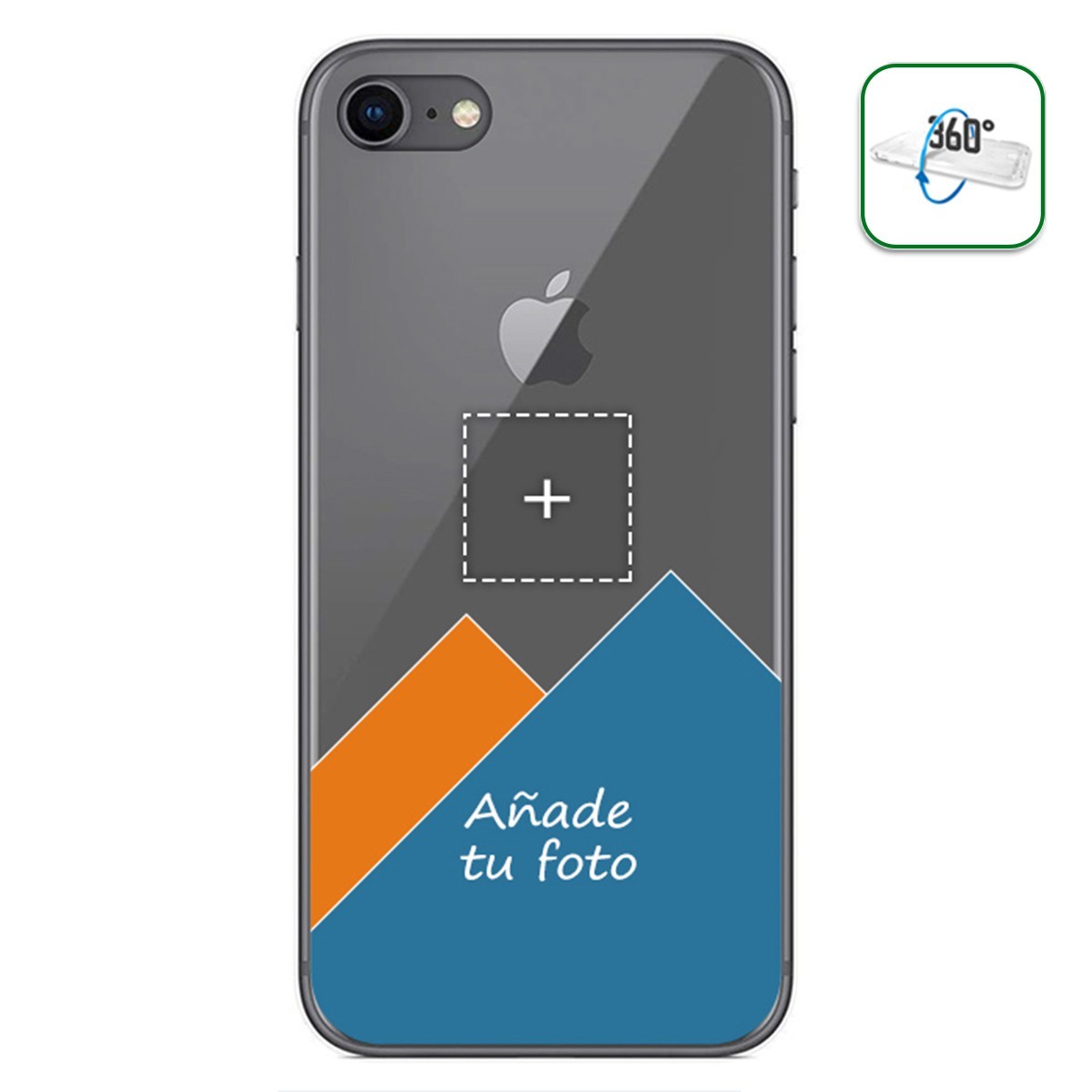 Personaliza tu Funda Pc + Tpu 360 con tu Fotografia para Iphone 7/8 dibujo personalizada