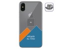 Personaliza tu Funda Gel 100% Transparente con tu Fotografia para Iphone X / Xs dibujo personalizada