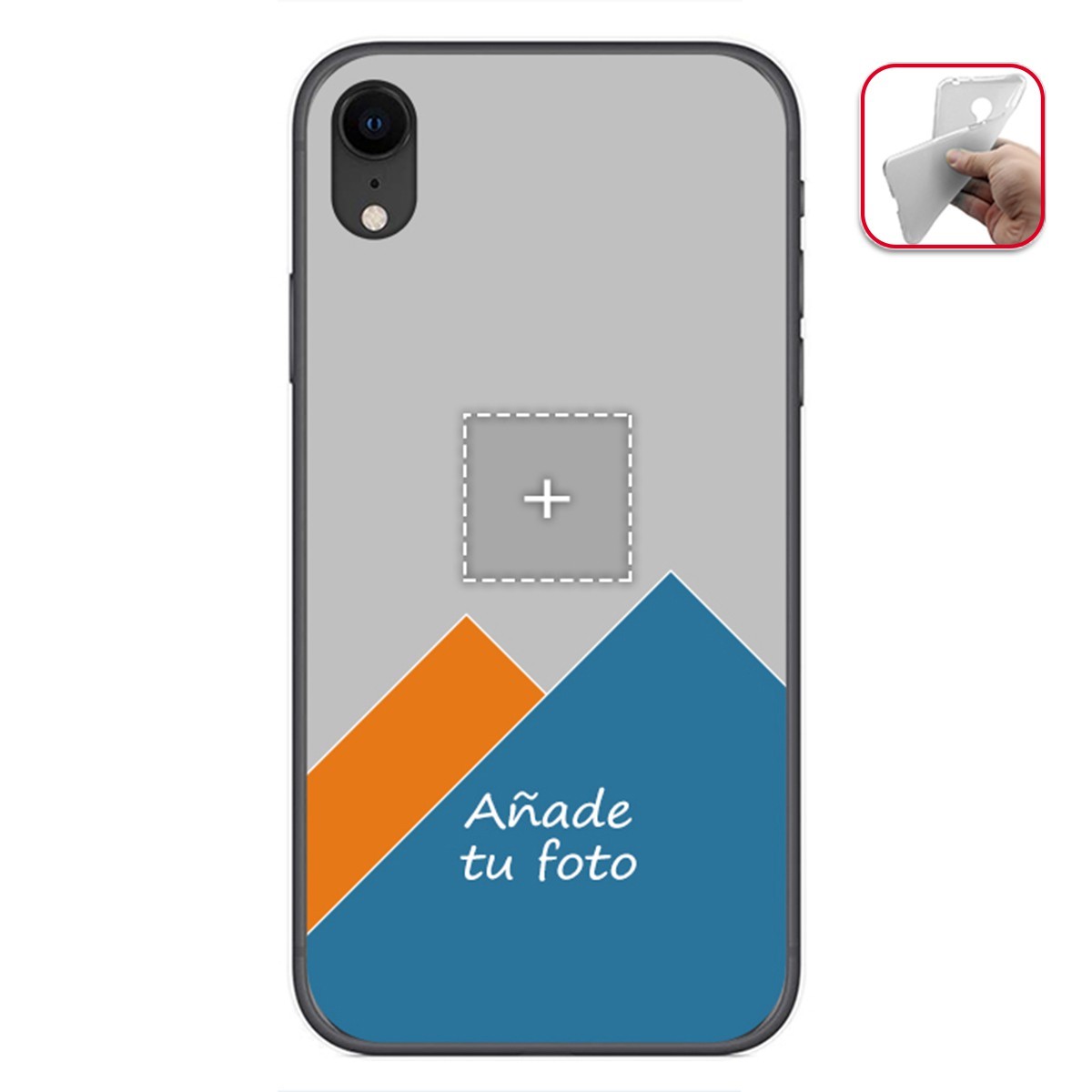 Personaliza tu Funda Gel Mate con tu Fotografia para Iphone XR dibujo personalizada