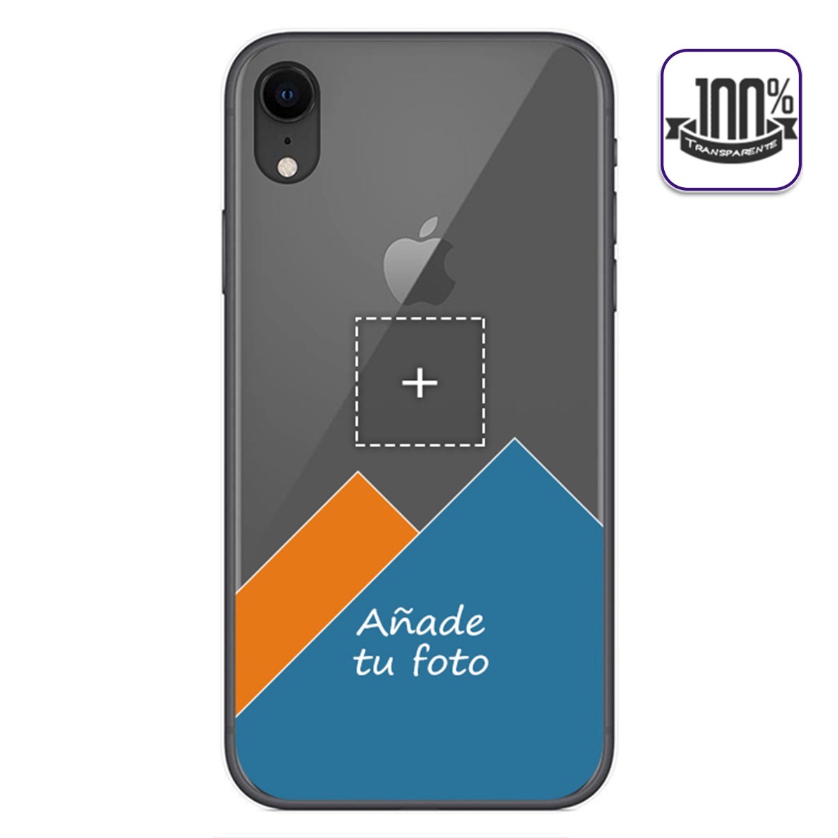 Personaliza tu Funda Gel 100% Transparente con tu Fotografia para Iphone XR dibujo personalizada