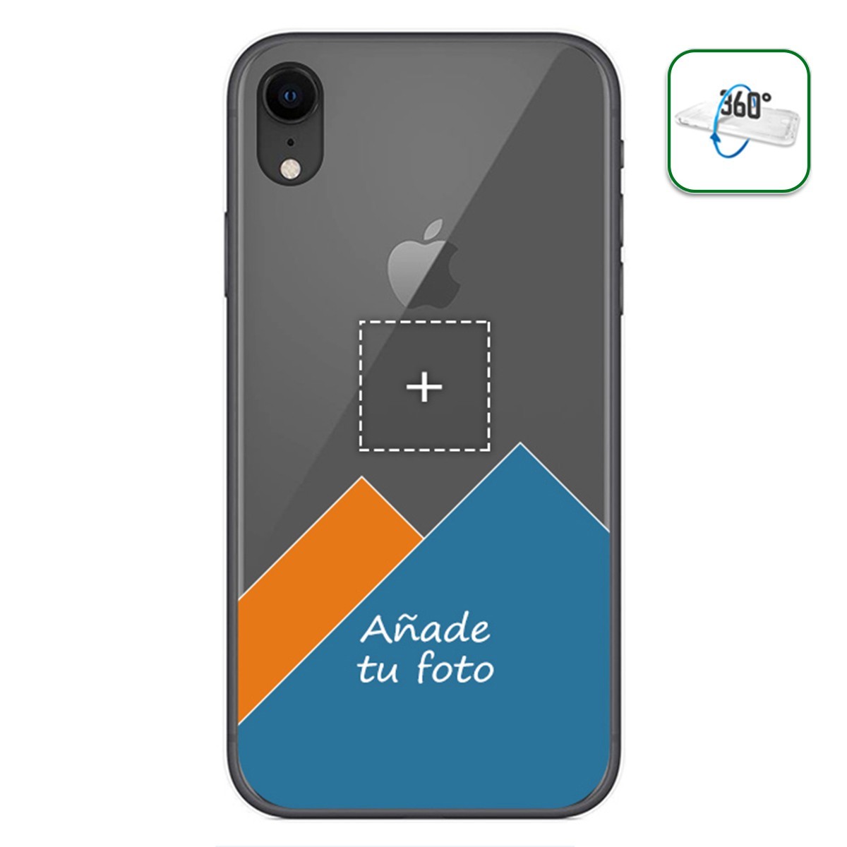 Personaliza tu Funda Pc + Tpu 360 con tu Fotografia para Iphone XR dibujo personalizada
