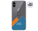 Personaliza tu Funda Gel 100% Transparente con tu Fotografia para Iphone Xs Max dibujo personalizada