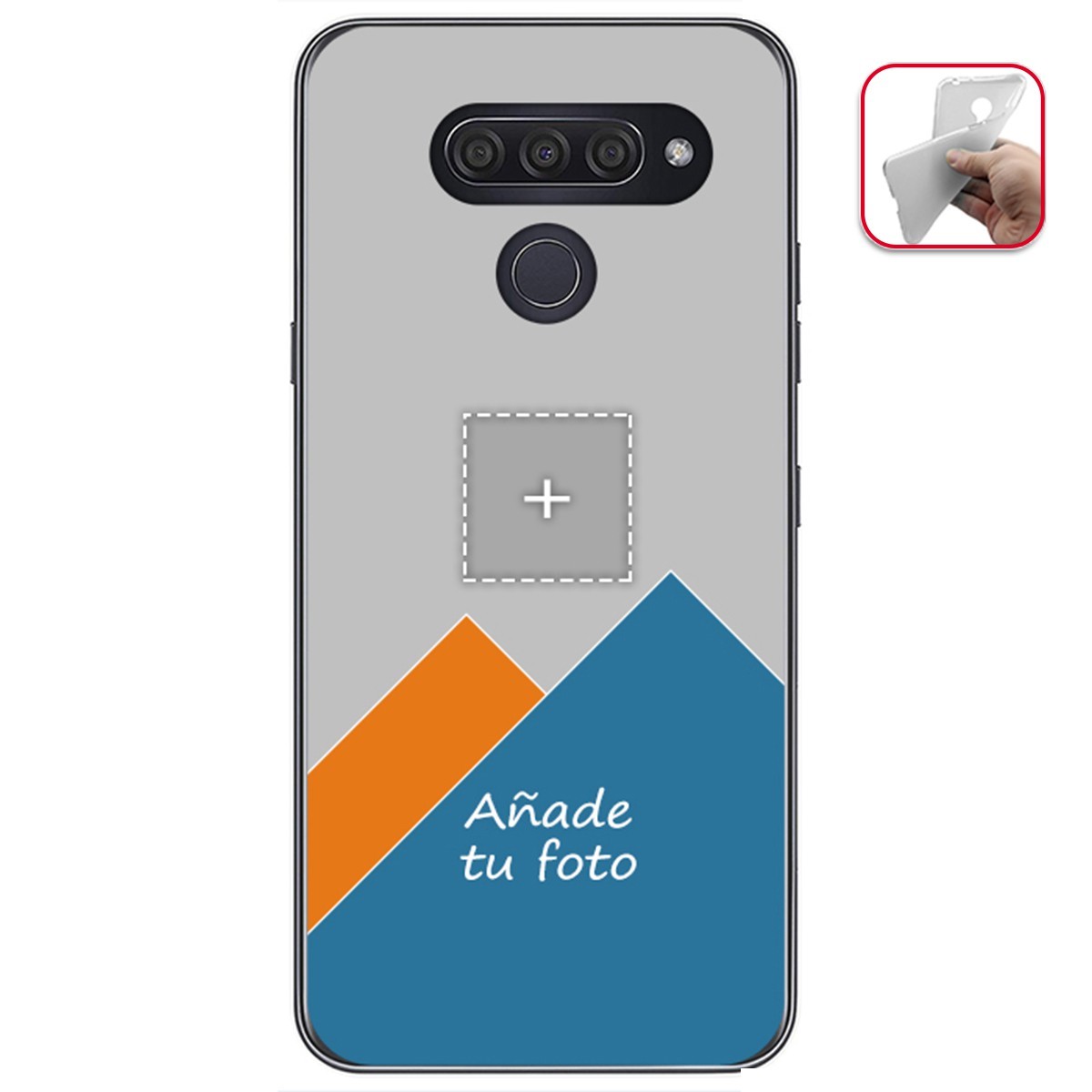 Personaliza tu Funda Gel Mate con tu Fotografia para Lg Q60 / K50 dibujo personalizada