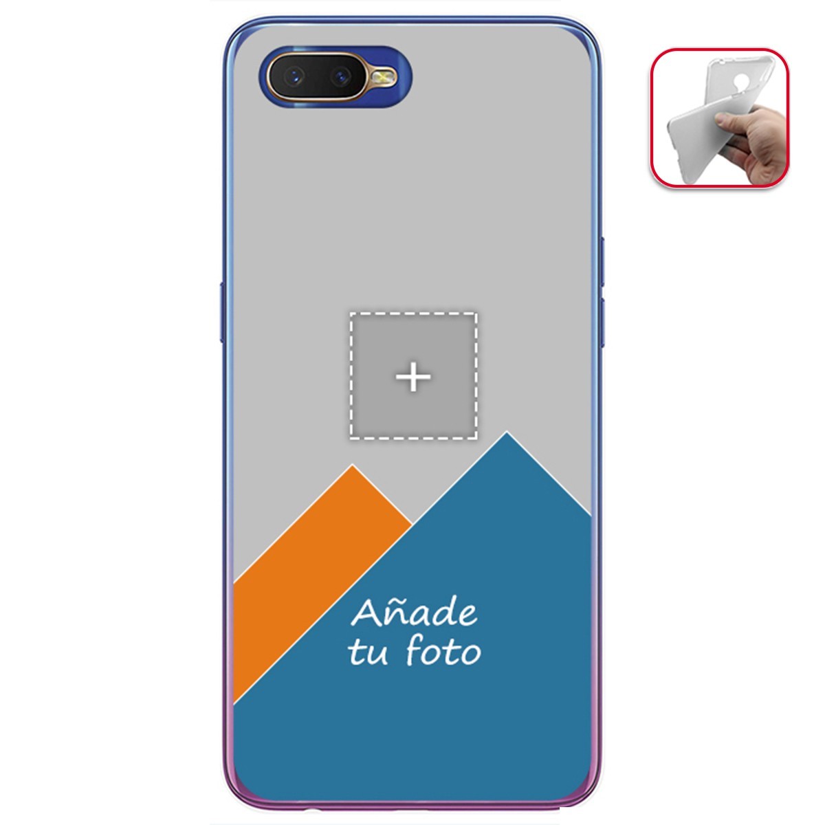 Personaliza tu Funda Gel Mate con tu Fotografia para Oppo Rx17 Neo dibujo personalizada