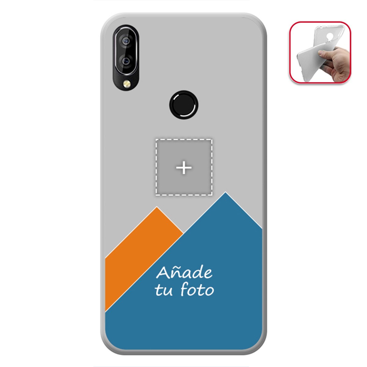 Personaliza tu Funda Gel Mate con tu Fotografia para Oukitel C16 Pro dibujo personalizada