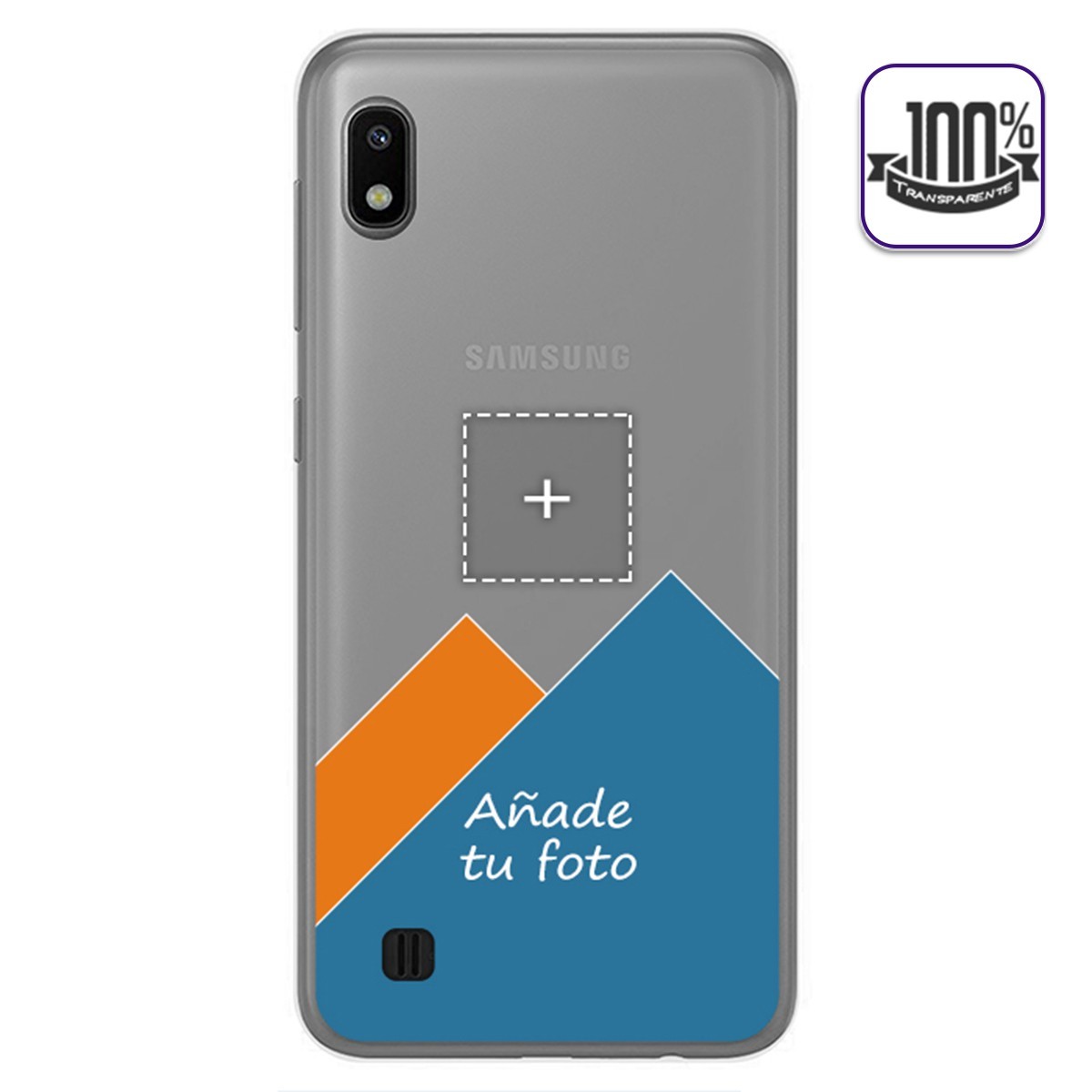 Personaliza tu Funda Gel 100% Transparente con tu Fotografia para Samsung Galaxy A10 dibujo personalizada