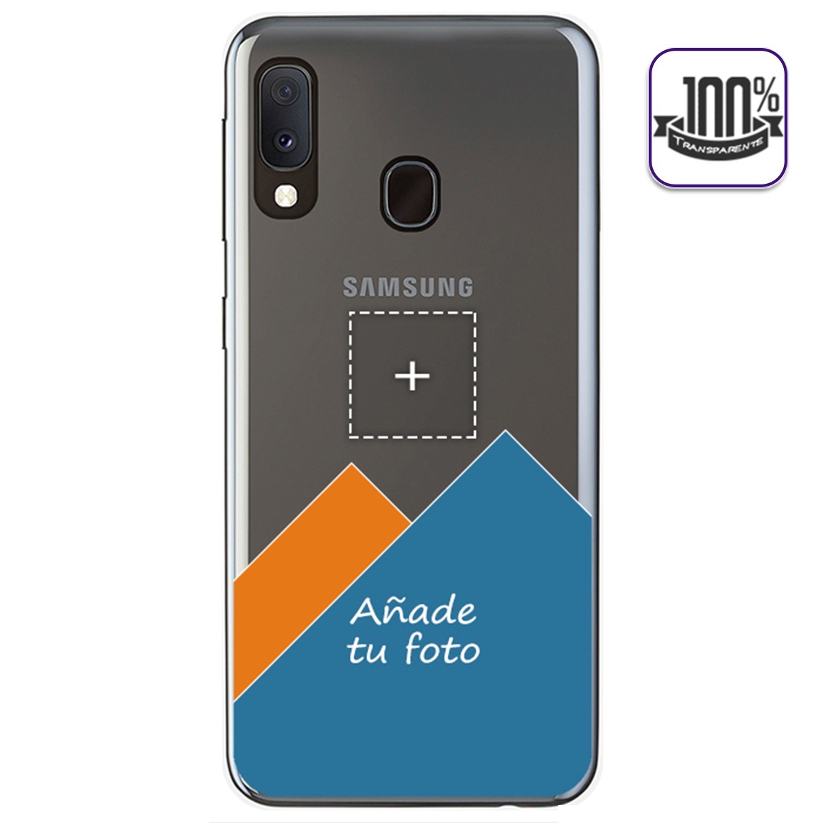 Personaliza tu Funda Gel 100% Transparente con tu Fotografia para Samsung Galaxy A20e 5.8" dibujo personalizada