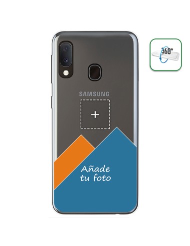 Personaliza tu Funda Pc + Tpu 360 con tu Fotografia para Samsung Galaxy A20e 5.8" dibujo personalizada