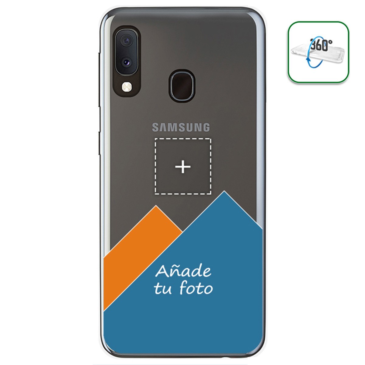 Personaliza tu Funda Pc + Tpu 360 con tu Fotografia para Samsung Galaxy A20e 5.8" dibujo personalizada