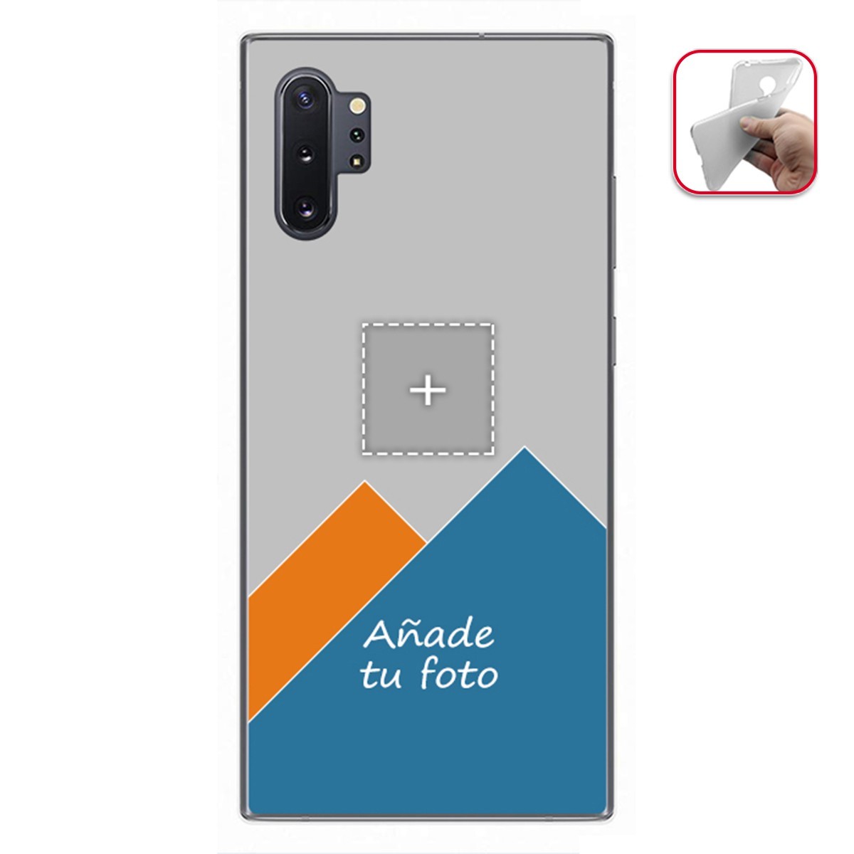 Personaliza tu Funda Gel Mate con tu Fotografia para Samsung Galaxy Note10+ dibujo personalizada