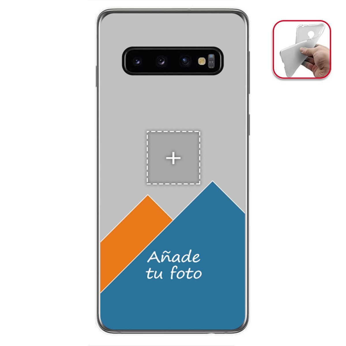 Personaliza tu Funda Gel Mate con tu Fotografia para Samsung Galaxy S10 dibujo personalizada