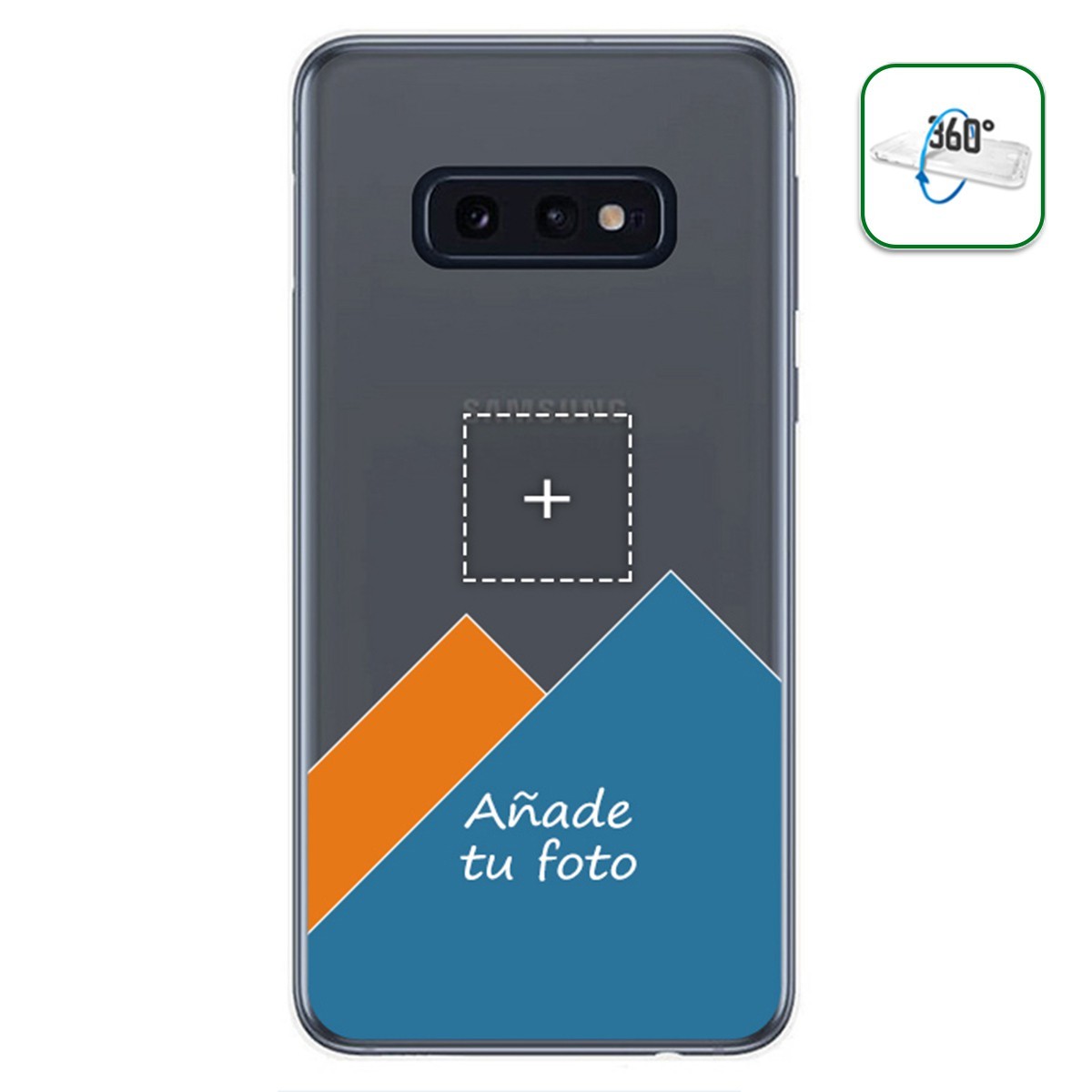 Personaliza tu Funda Pc + Tpu 360 con tu Fotografia para Samsung Galaxy S10e dibujo personalizada
