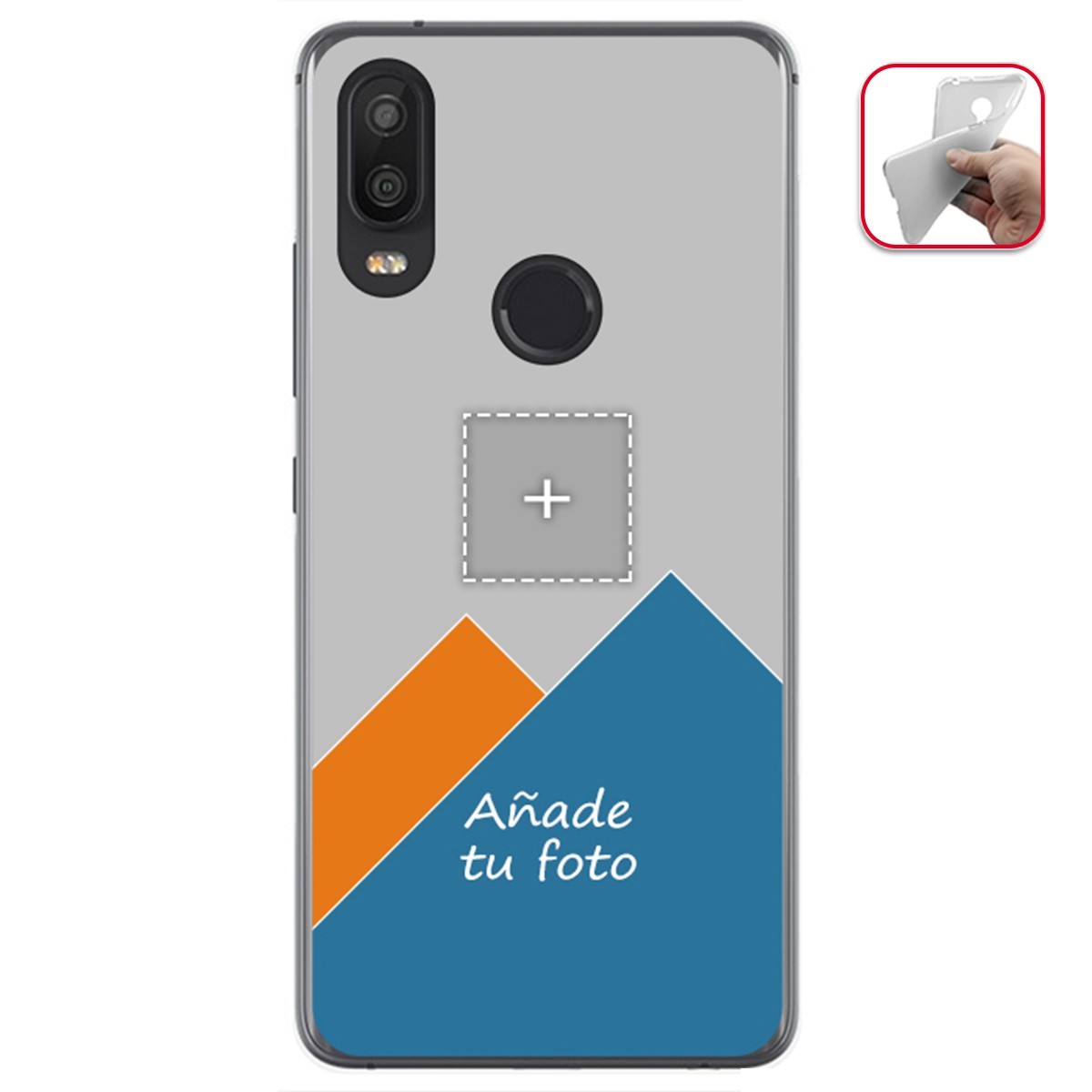 Personaliza tu Funda Gel Mate con tu Fotografia para Vsmart Active 1 dibujo personalizada
