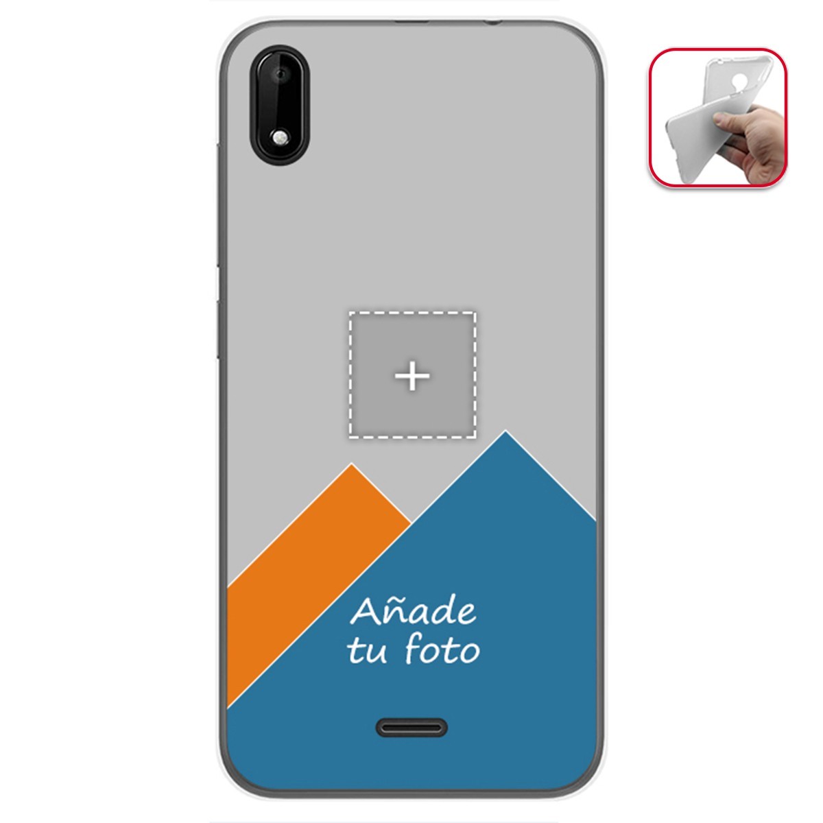 Personaliza tu Funda Gel Mate con tu Fotografia para Wiko Y50 dibujo personalizada