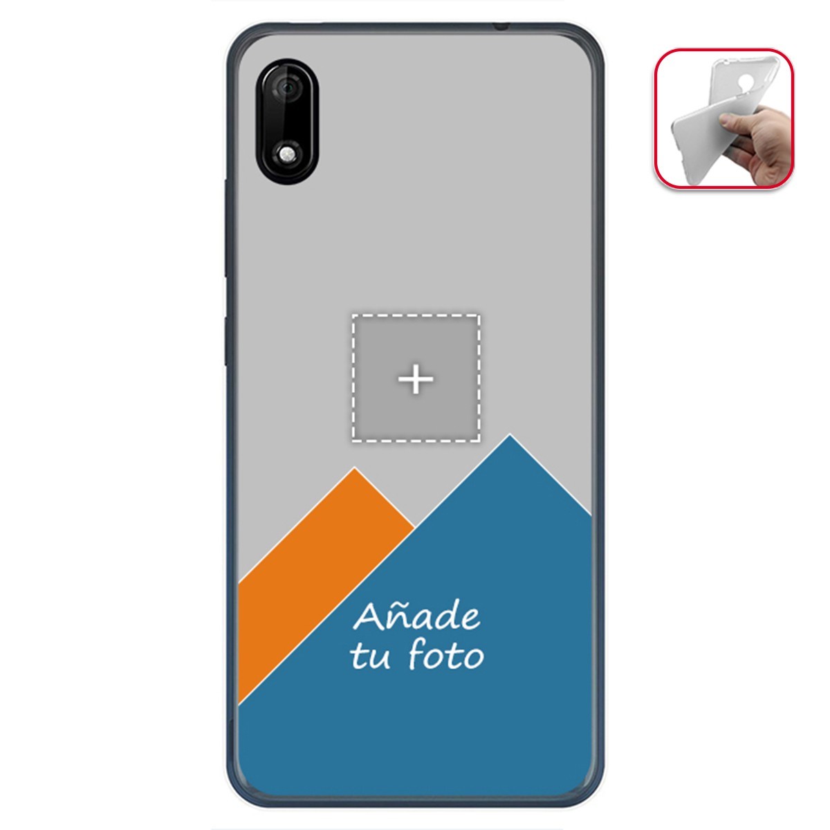 Personaliza tu Funda Gel Mate con tu Fotografia para Wiko Y70 dibujo personalizada