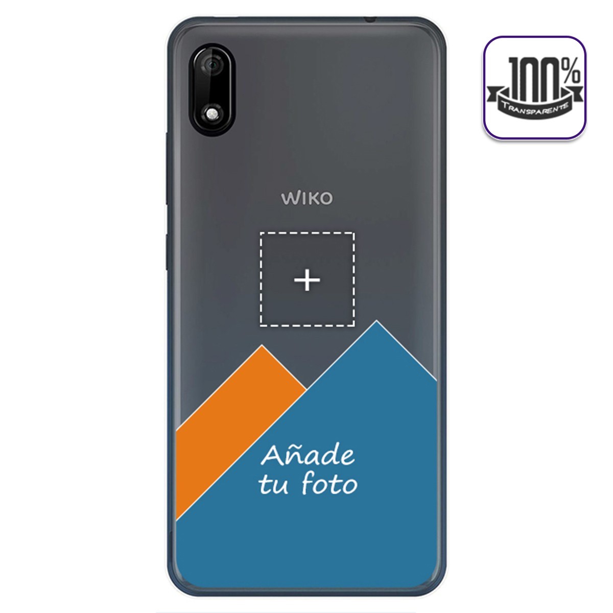 Personaliza tu Funda Gel 100% Transparente con tu Fotografia para Wiko Y70 dibujo personalizada