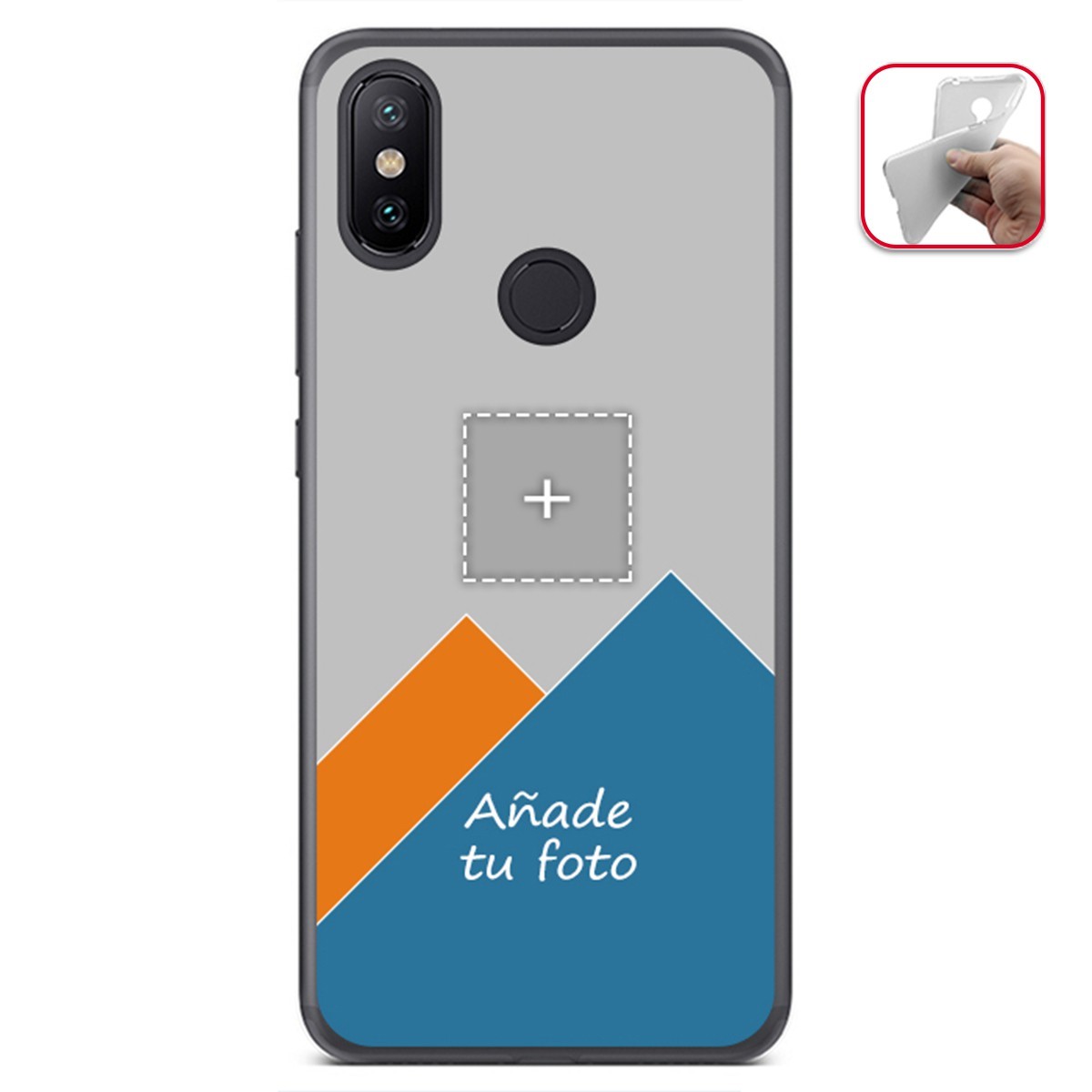 Personaliza tu Funda Gel Mate con tu Fotografia para Xiaomi Mi 6X / Mi A2 dibujo personalizada