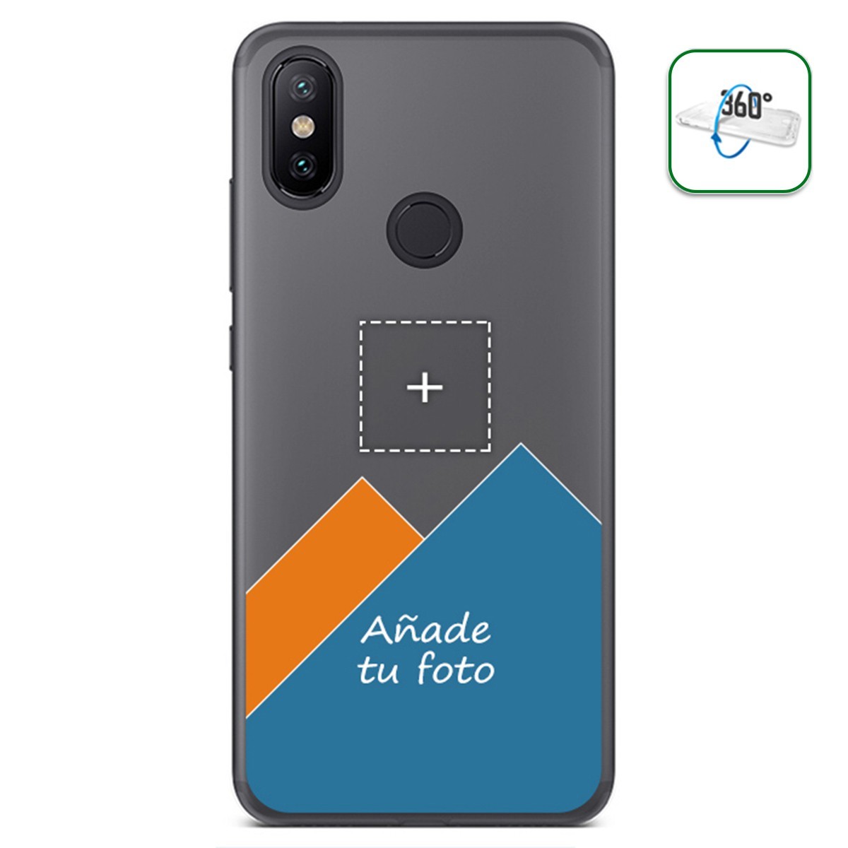 Personaliza tu Funda Pc + Tpu 360 con tu Fotografia para Xiaomi Mi 6X / Mi A2 dibujo personalizada