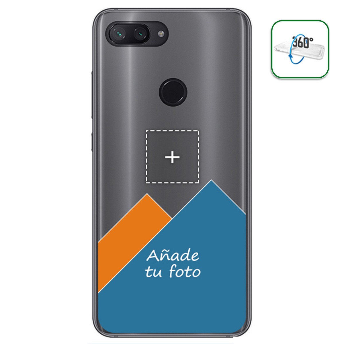 Personaliza tu Funda Pc + Tpu 360 con tu Fotografia para Xiaomi Mi 8 Lite dibujo personalizada