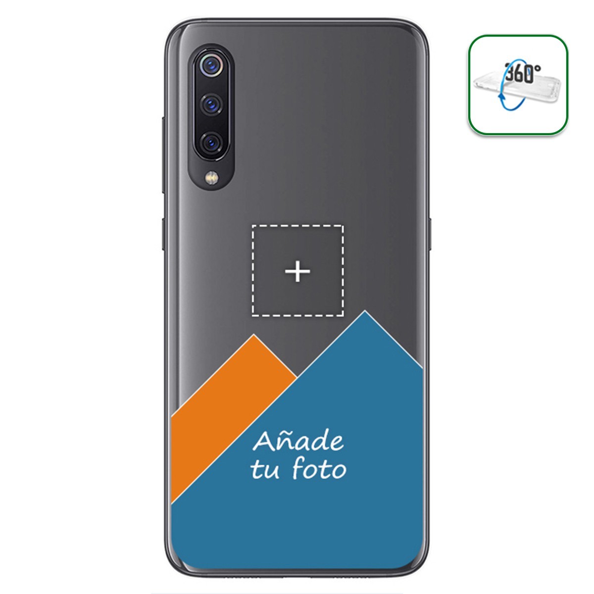 Personaliza tu Funda Pc + Tpu 360 con tu Fotografia para Xiaomi Mi 9 dibujo personalizada