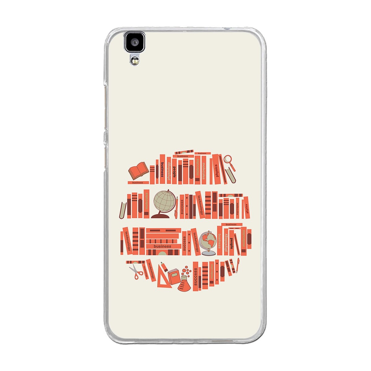 Funda Gel Tpu para Bluboo Maya 5.5" Diseño Mundo-Libro Dibujos