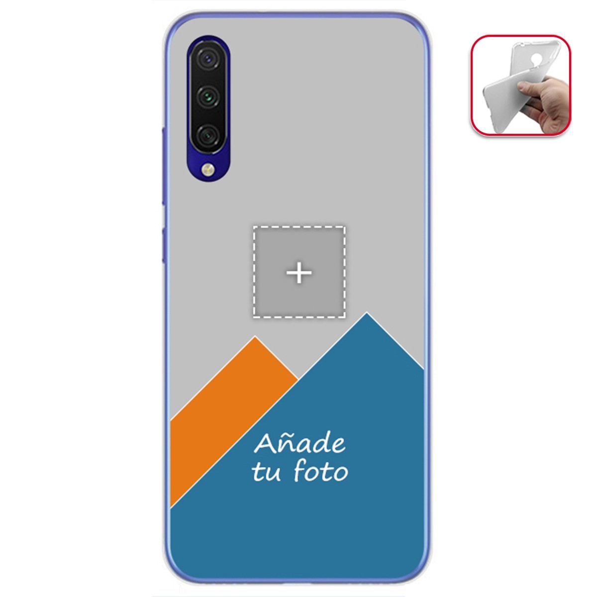 Personaliza tu Funda Gel Mate con tu Fotografia para Xiaomi Mi 9 Lite dibujo personalizada