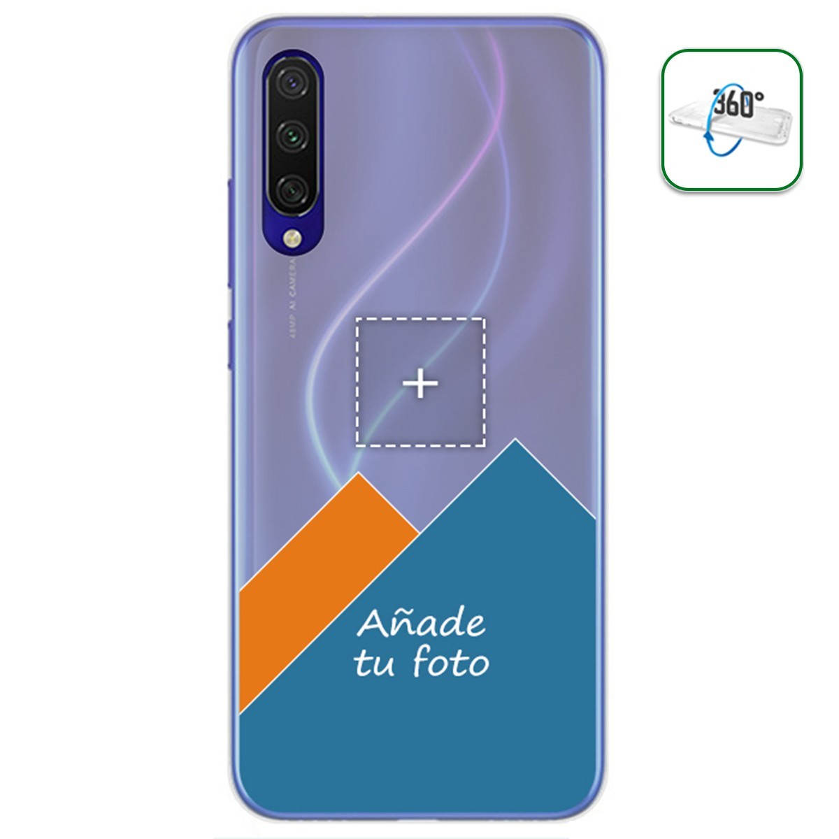 Personaliza tu Funda Pc + Tpu 360 con tu Fotografia para Xiaomi Mi 9 Lite dibujo personalizada