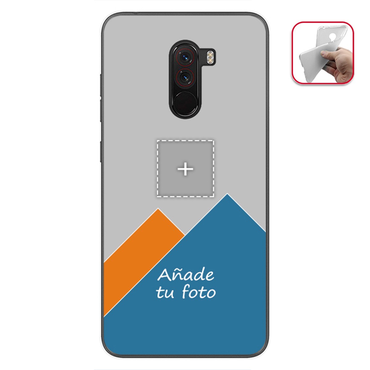 Personaliza tu Funda Gel Mate con tu Fotografia para Xiaomi Pocophone F1 dibujo personalizada